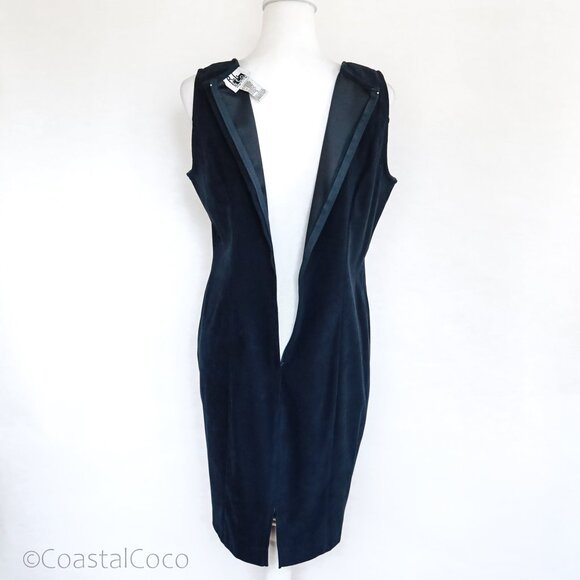 Vintage RJ&Co Dress Jacket Set 12P Micro Suede Floral Embroidered Career Holiday - Picture 7 of 16